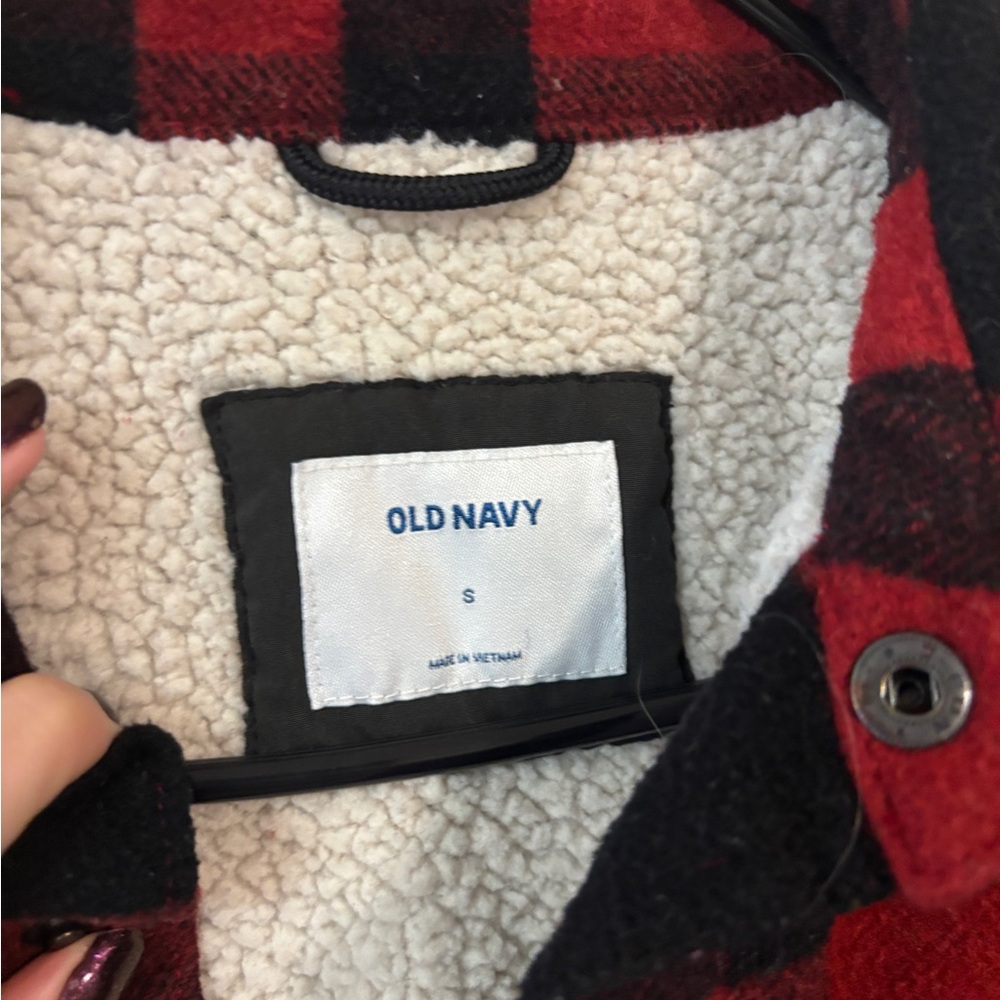 Fleece Lined Plaid Button Up Jacket - image 5